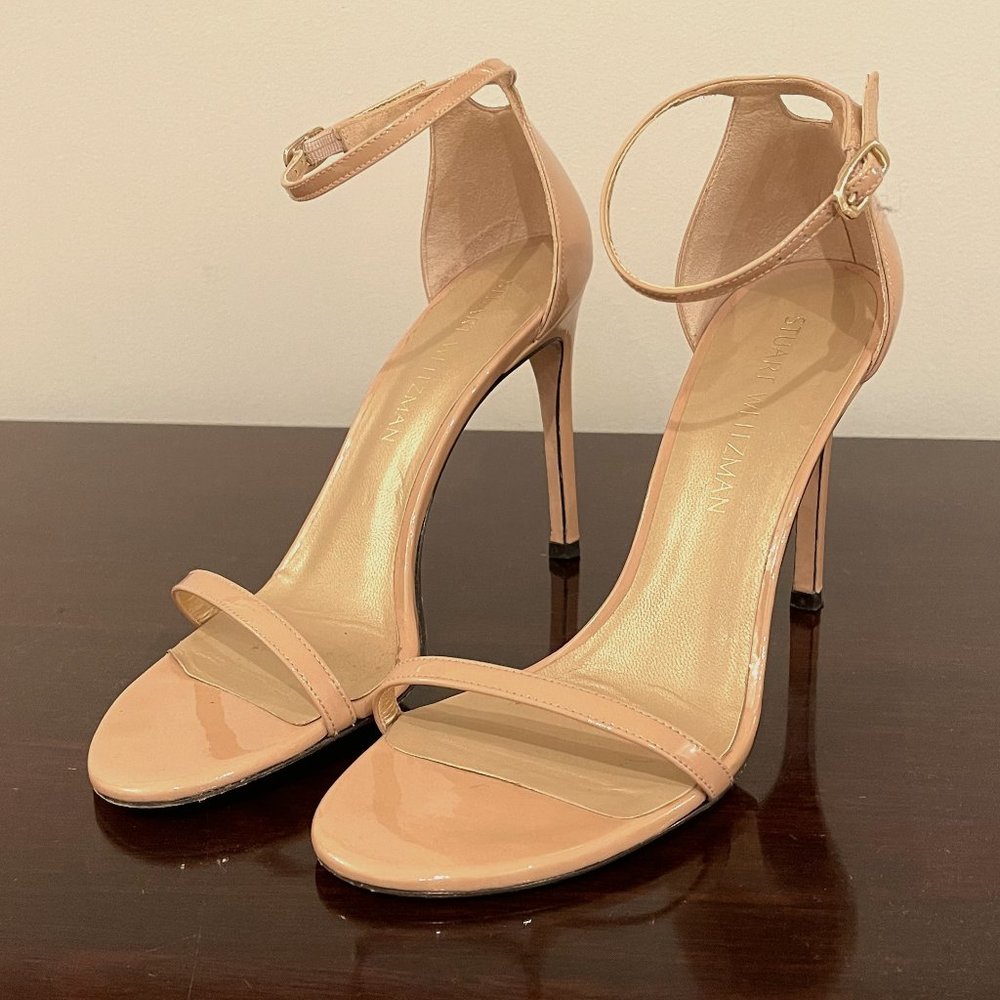 Stuart Weitzman Nudistsong Heels in Taupe